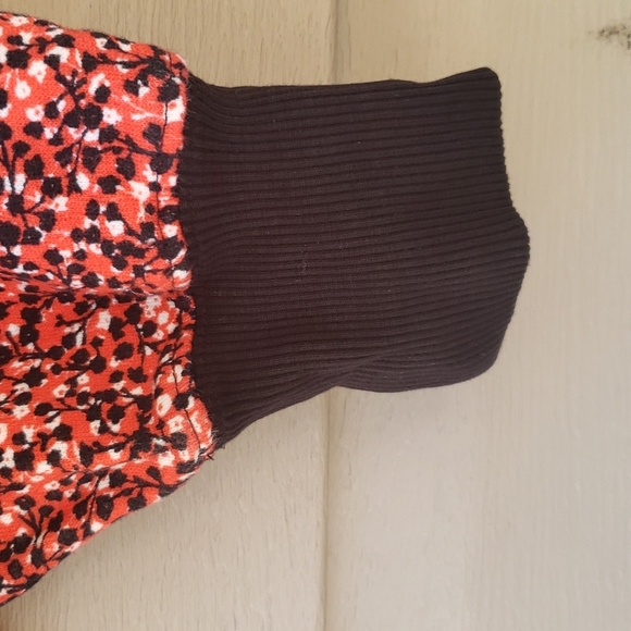 Rebecca Minkoff | Sara Ditsy Floral Sweater 1/4 zip - Picture 6 of 9